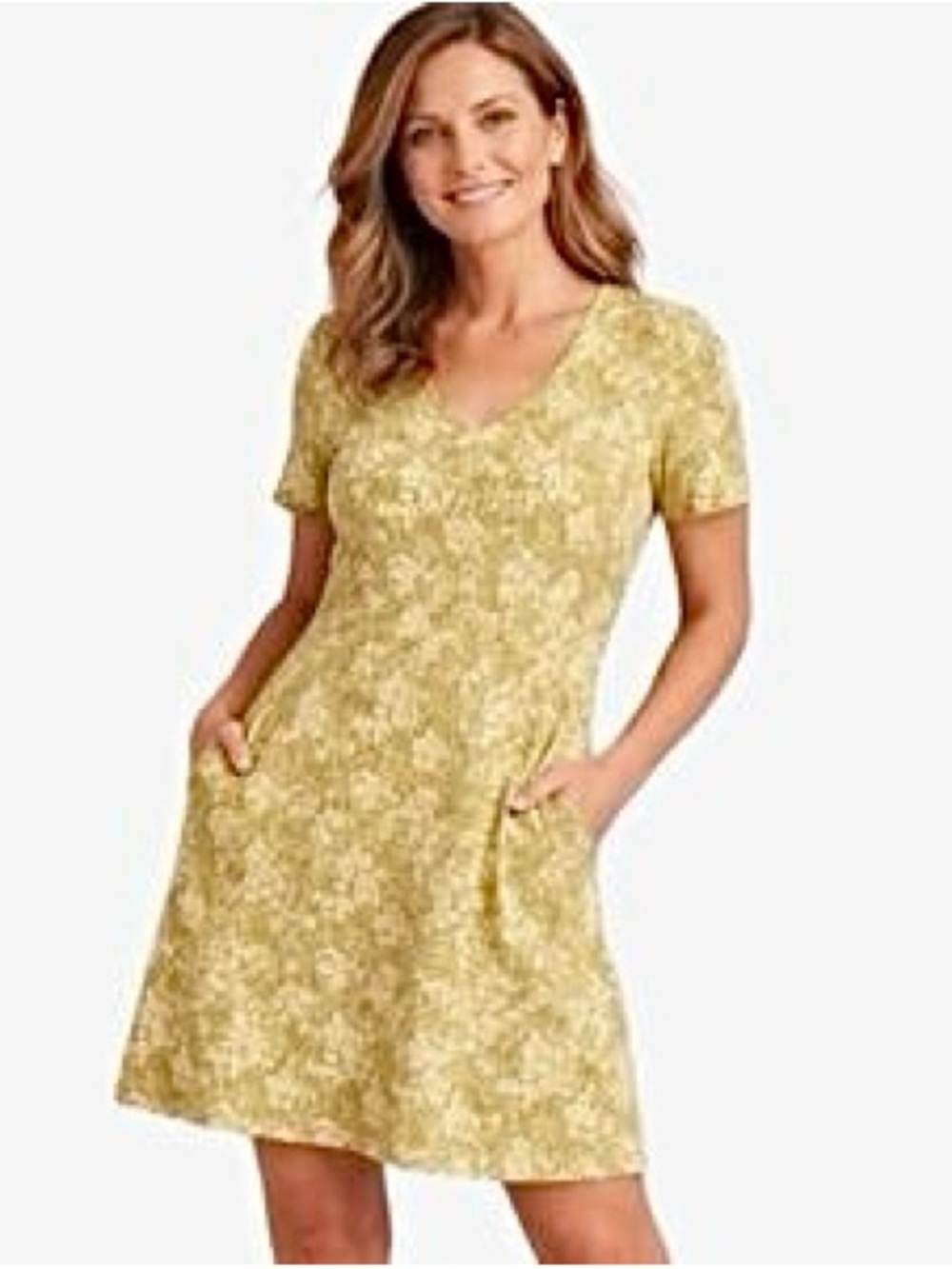 Pact Organic Cotton Fit & Flare Floral Dress